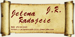 Jelena Radojčić vizit kartica